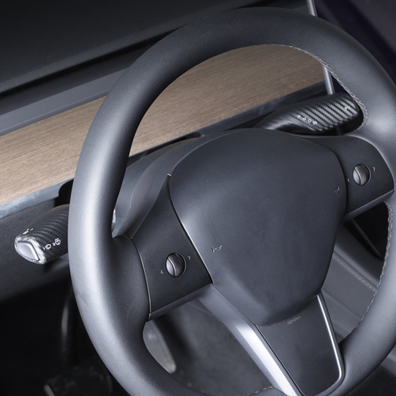 1 Pc For Tesla Model 3 / Y Carbon Fiber Texture All Inclusive Snap-on Car Gear Lever Cover 1 Pc For Tesla Model 3 / Y Carbon Fiber Texture All Inclusive Snap-on Car Gear Lever Cover